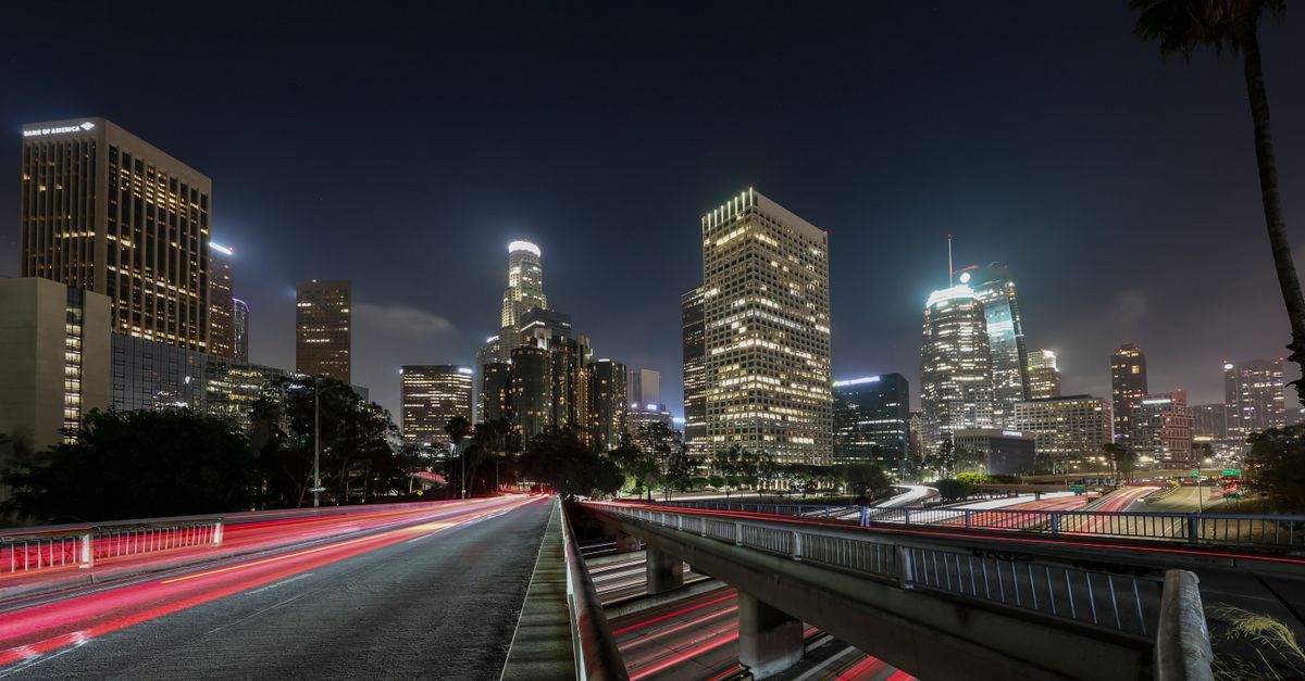 Los Angeles skyline representing the metro area's Montessori school landscape